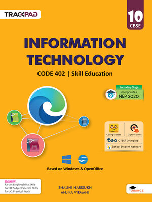 cover image of Trackpad Information Technology Class 10 CODE 402
